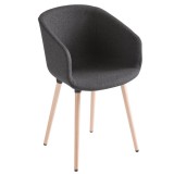 Basket BL Chair – Fully Upholstered with Timber Legs