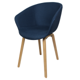 Arn Tub with Timber Loop Legs (Fully Upholstered)