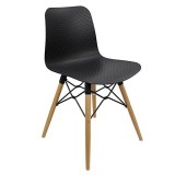 Arco Chair Timber Eifel Base – Nude Polypropylene Shell – WAS $195+ NOW $89+