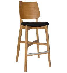 Otto Stool With Upholstered Seat